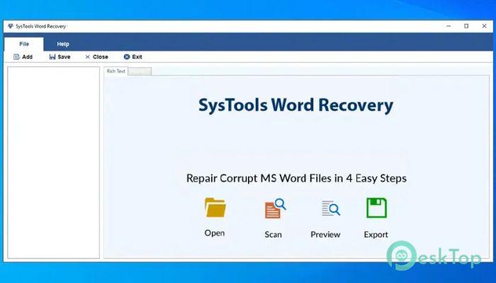 Descargar SysTools Word Recovery 4.2 Completo Activado Gratis