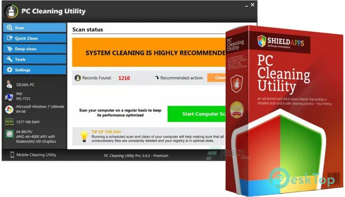 Download PC Cleaning Utility Pro 3.8.1 Premium Free Full Activated