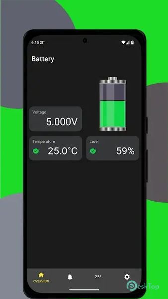 Status Bar Battery Temperature 1.2.1 APK MOD Unlocked (Full) Free Download