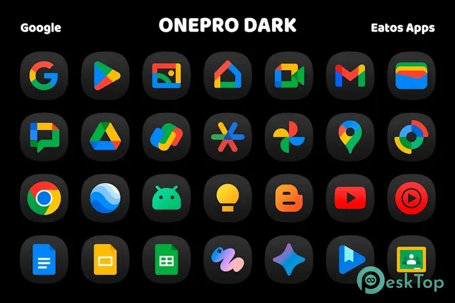 OnePro (Dark) - Icon Pack 1.3.9 APK MOD 完整免费下载
