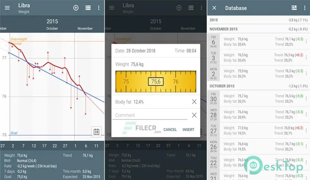 Libra - Weight Manager 4.9.13 APK MOD Полная бесплатная загрузка