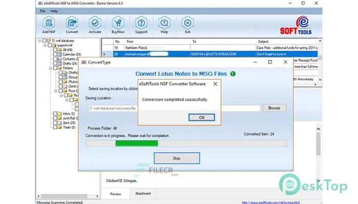 Download eSoftTools NSF to MBOX Converter 7.5 Free Full Activated