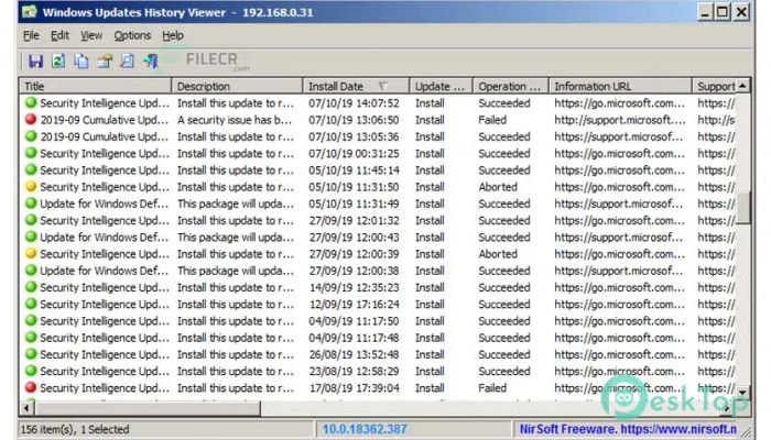 Download Nirsoft WinUpdatesView  1.17 Free Full Activated