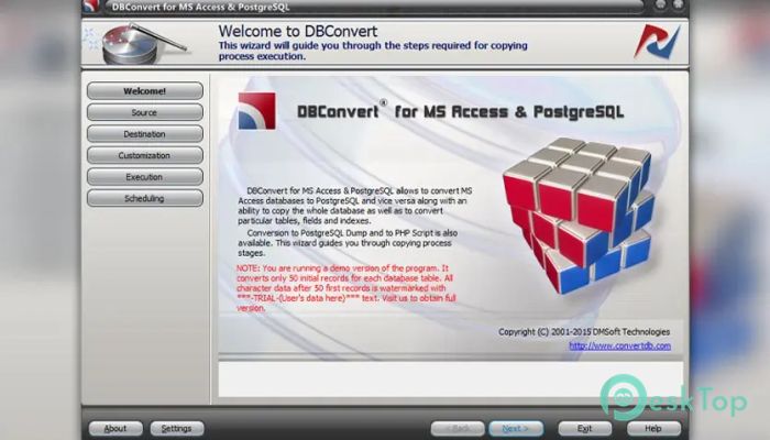 Descargar DMSoft DBConvert for Access and PostgreSQL 4.4.1 Completo Activado Gratis