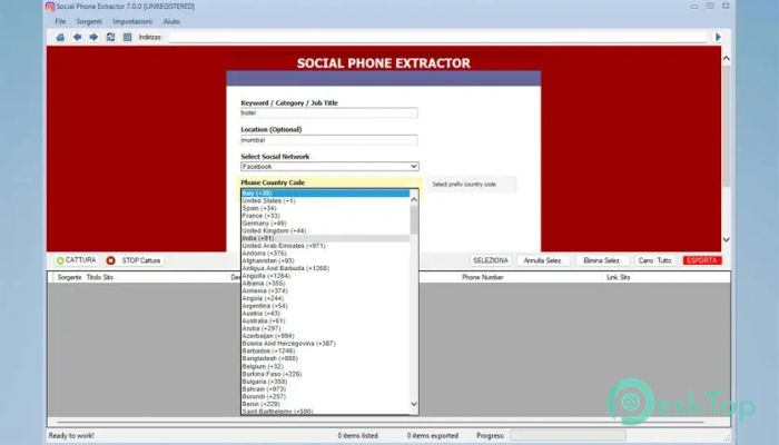 تحميل برنامج Estrattoredati Social Phone Extractor 7.1.0 برابط مباشر