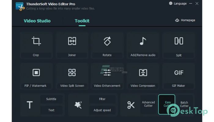 ThunderSoft Video Editor Pro  13.2 Tam Sürüm Aktif Edilmiş Ücretsiz İndir