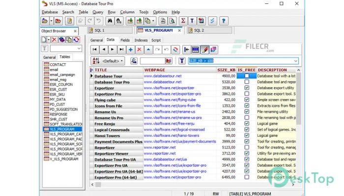 Download Database Tour Pro  9.8.1.109 Free Full Activated