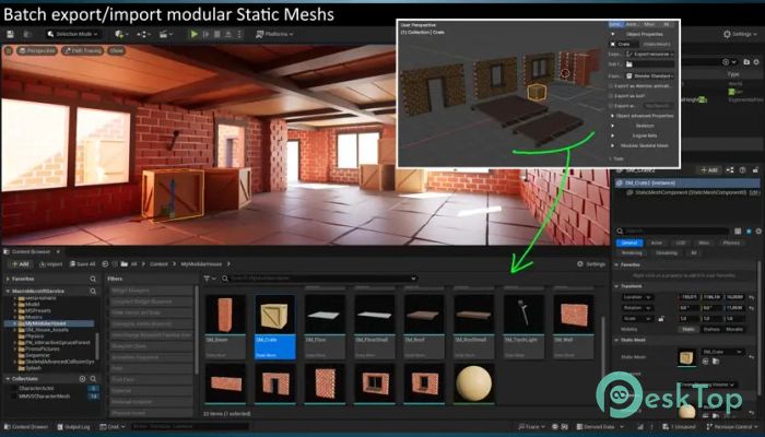 Blender Market - Blender For Unreal Engine 4.4.1 完全アクティベート版を無料でダウンロード