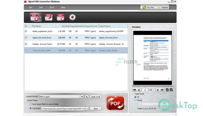  تحميل برنامج Tipard PDF Converter Platinum 3.3.32 برابط مباشر