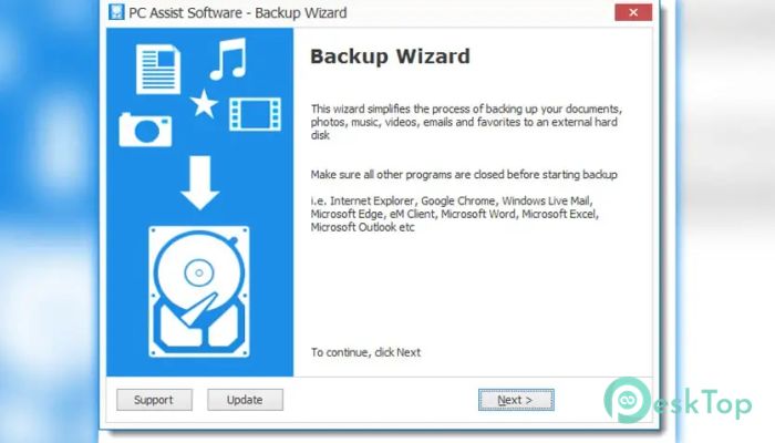  تحميل برنامج PC Assist Backup Wizard 2.8 برابط مباشر