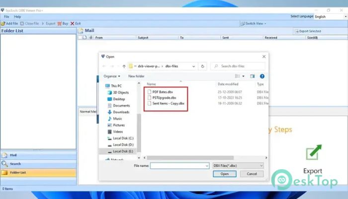 Télécharger SysTools DBX Viewer Pro Plus 4.0 Gratuitement Activé Complètement