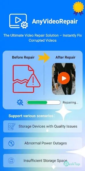 Any Video Repair - MP4 Repair 1.0.6 APK MOD Unlocked (Full) Free Download