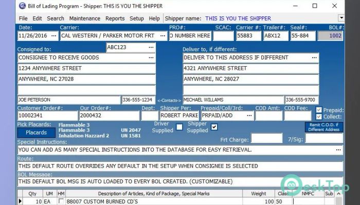 Download Starre Enterprises Star Bill Of Lading 12.50 Free Full Activated