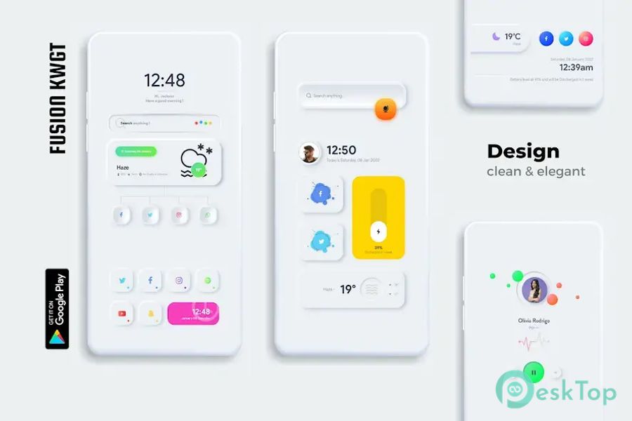 FusiOn for KWGT 17.0 APK MOD Unlocked (Full) Free Download