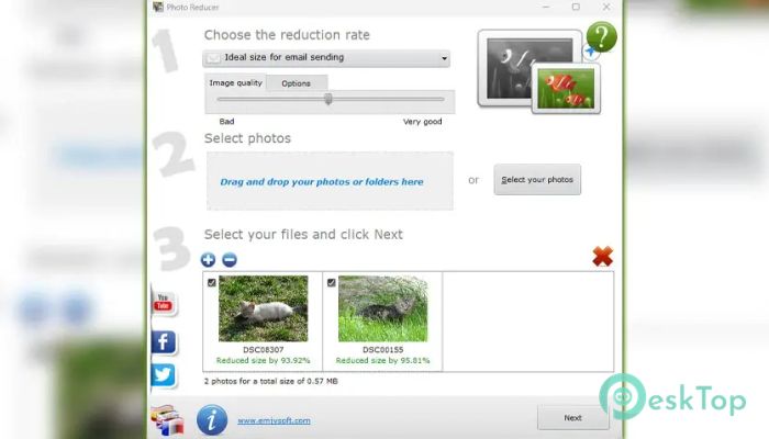 Emjysoft Photo Reducer 5.5 Tam Sürüm Aktif Edilmiş Ücretsiz İndir