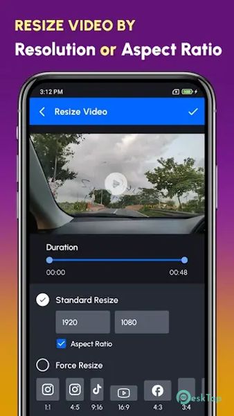 Resize Video, Compress & Crop 3.0.1 APK MOD Полная бесплатная загрузка