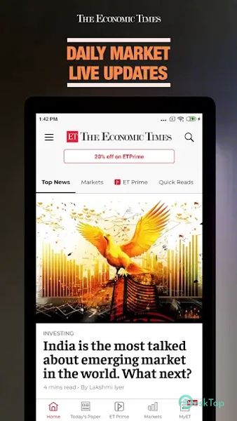 Economic Times : Business News 4.8.1 APK MOD Полная бесплатная загрузка