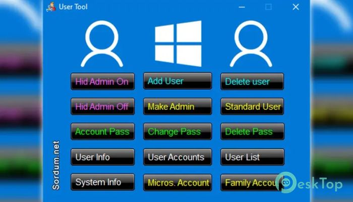 تحميل برنامج Sordum User Tool 1.5 برابط مباشر