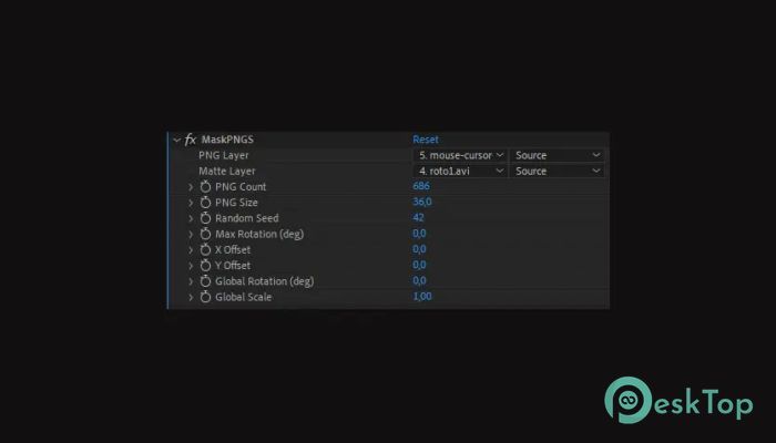 Descargar Aescripts MaskPNGscatter 1.0 Completo Activado Gratis