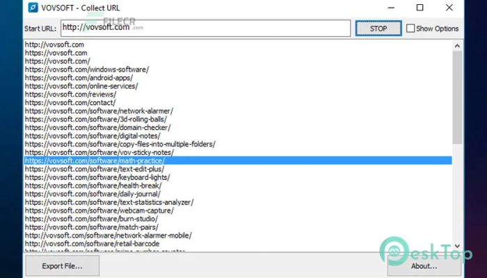 تحميل برنامج VovSoft Collect URL 3.2.0 برابط مباشر