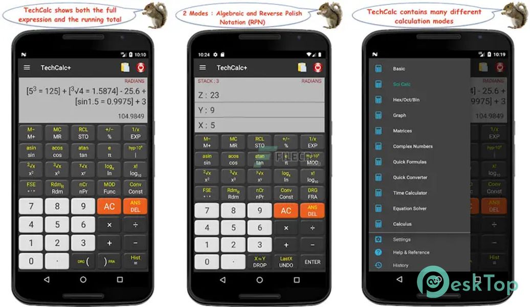 TechCalc+ Calculator 5.2.4 build 368 APK MOD Unlocked (Full) Free Download