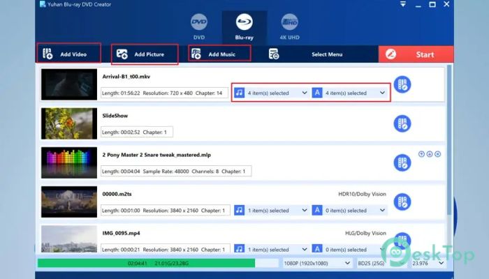 Télécharger Yuhan Blu-ray Creator 4.6.1 Gratuitement Activé Complètement