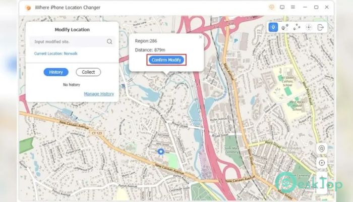 下载 iWhere iPhone Location Changer 1.0.0 免费完整激活版