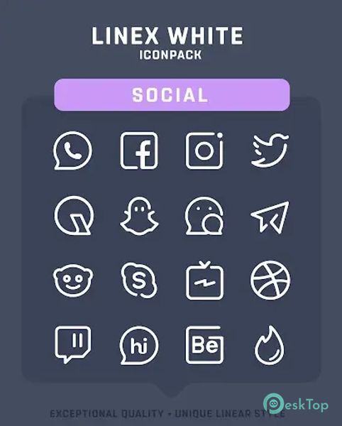 LineX White Icon Pack 6.4 APK MOD Descarga gratuita completa