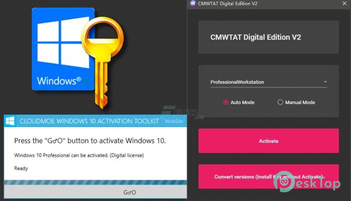 Скачать CloudMoe Windows 10-11 Activation Toolkit 2.7.1 полная версия активирована бесплатно