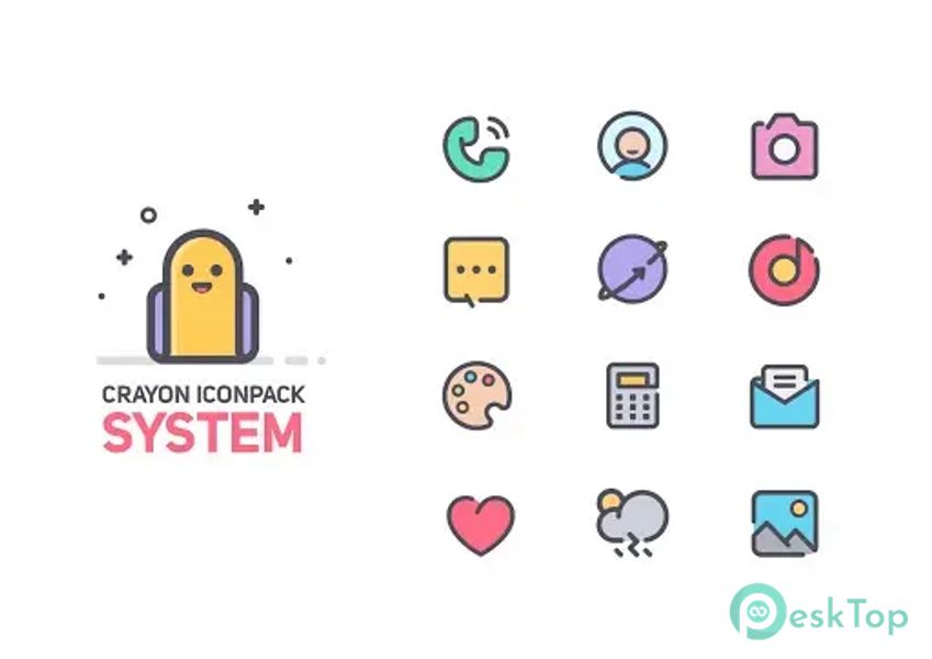 Crayon Icon Pack 5.7 APK MOD Tam Ücretsiz İndir
