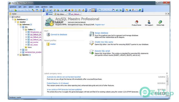 Скачать AnySQL Maestro Professional v16.12.0.15 полная версия активирована бесплатно