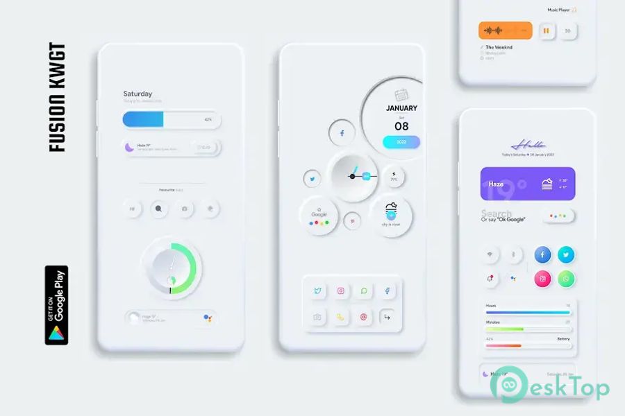 FusiOn for KWGT 17.0 APK MOD Unlocked (Full) Free Download