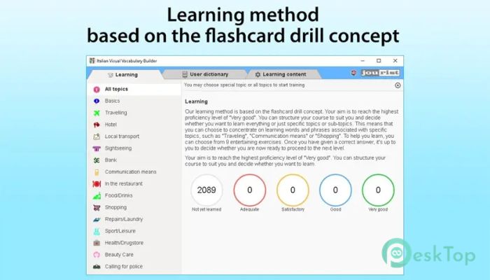 Italian Visual Vocabulary Builder  1.2.8 Tam Sürüm Aktif Edilmiş Ücretsiz İndir