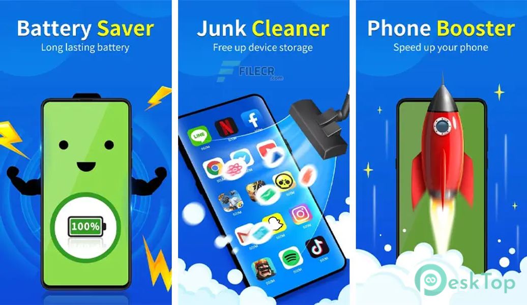 Battery Saver – RAM Cleaner, Booster, Monitoring