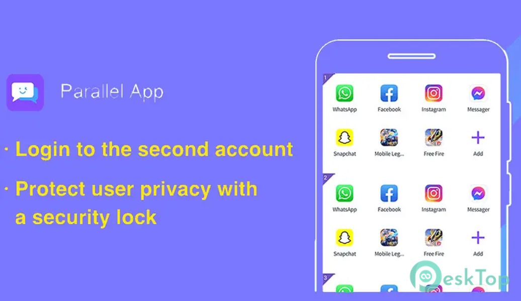 Parallel App - Dual App Cloner 4.8.2 APK MOD تحميل مجاني كامل