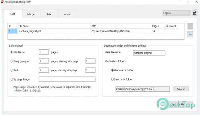 Скачать Adolix Split and Merge PDF Professional  3.0.5.2 полная версия активирована бесплатно