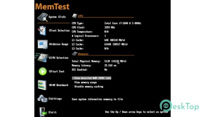 Télécharger MemTest 7.0 Gratuitement Activé Complètement