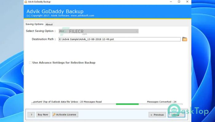  تحميل برنامج Advik GoDaddy Backup 3.2 برابط مباشر