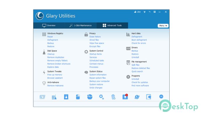  تحميل برنامج Glary Utilities Pro 5.185.0.214 برابط مباشر