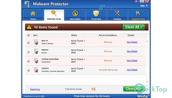  تحميل برنامج WinZip Malware Protector 2.1.1200.27009 برابط مباشر