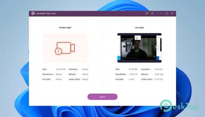 Télécharger Apeaksoft Video Fixer 1.0.16 Gratuitement Activé Complètement