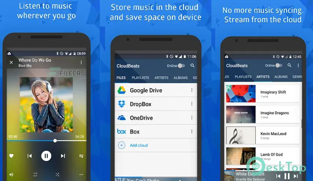 CloudBeats – Offline & cloud music player v1.8.4 APK MOD تحميل مجاني كامل