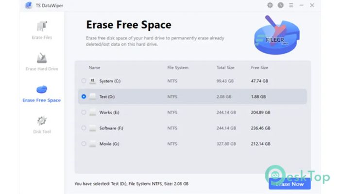 下载 TS DataWiper 2.3 免费完整激活版