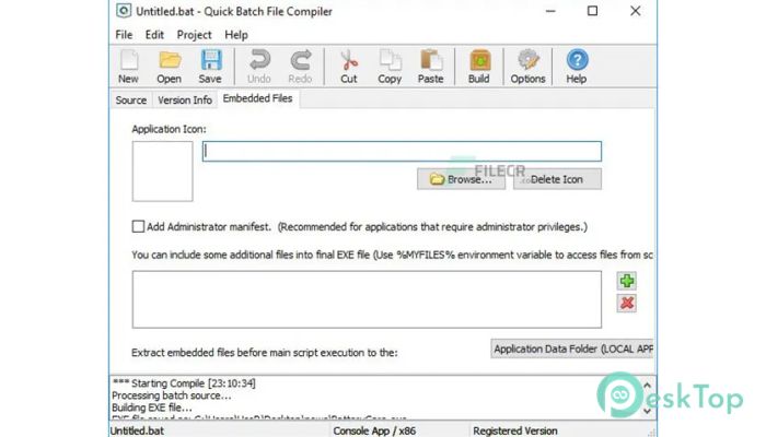 Télécharger AbyssMedia Quick Batch File Compiler 5.2.0 Gratuitement Activé Complètement
