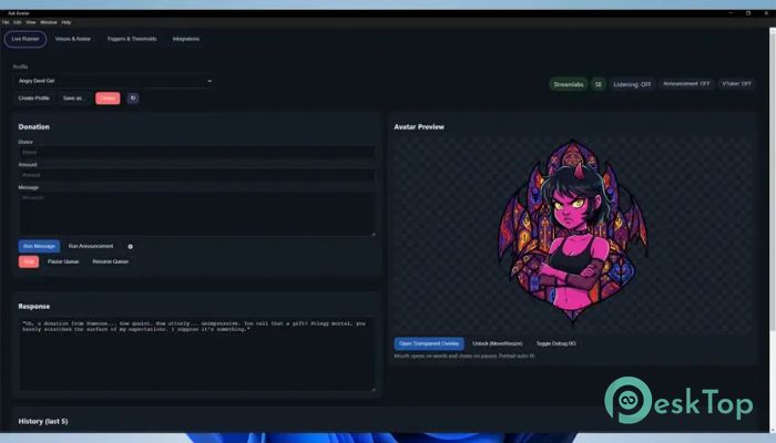 AskAvatar - AI Stream Assistant