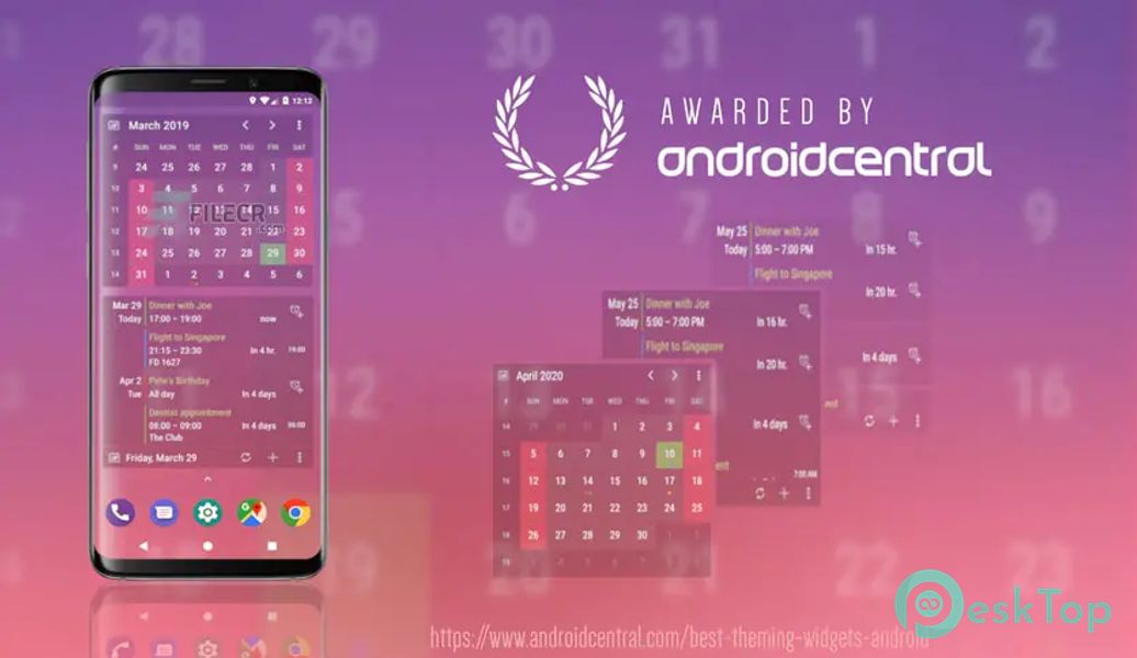 Calendar Widget - Month - Agenda0