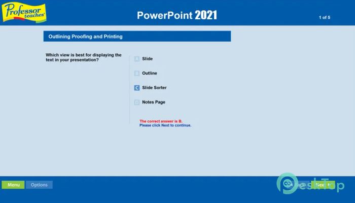  تحميل برنامج Professor Teaches PowerPoint 2021 v1.2 برابط مباشر