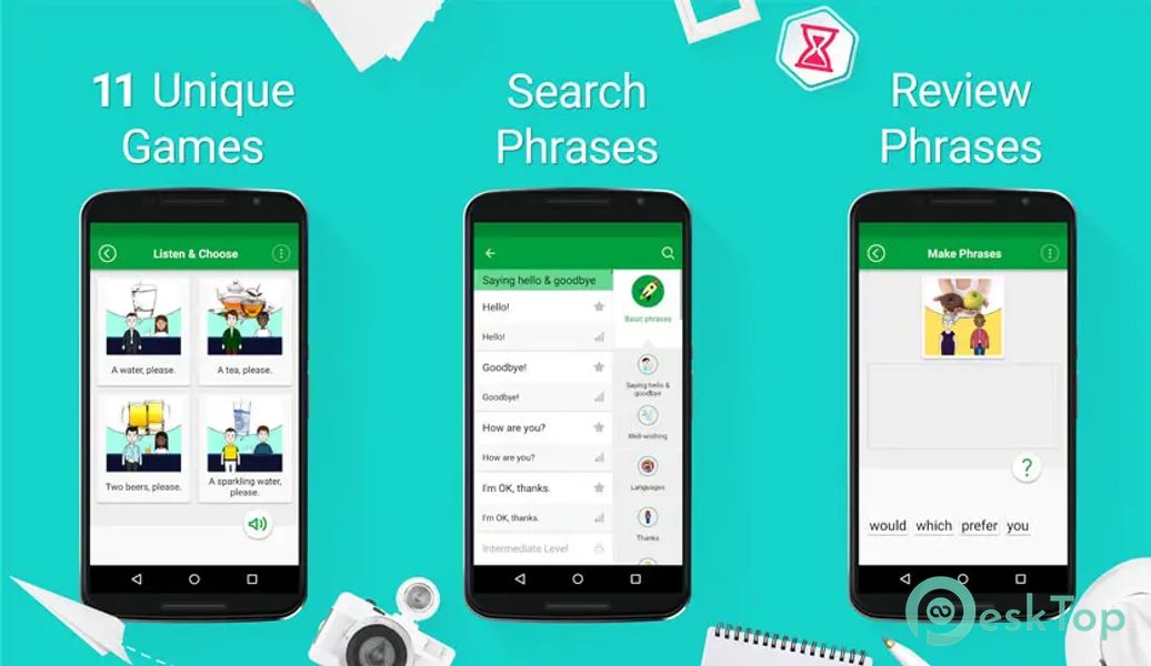 Learn English - 5,000 Phrases 3.2.4 APK MOD Tam Ücretsiz İndir