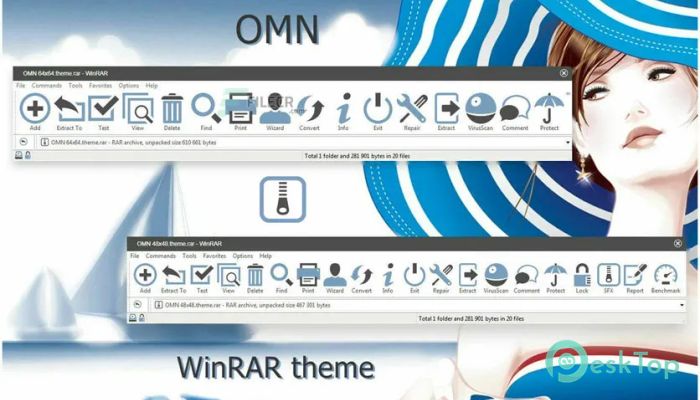  تحميل برنامج WinRAR Theme Pack  22.2 برابط مباشر