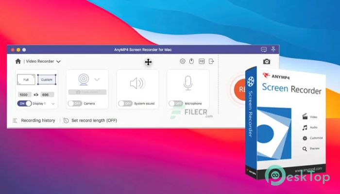 Download AnyMP4 Screen Recorder 2.1.26 Free For Mac